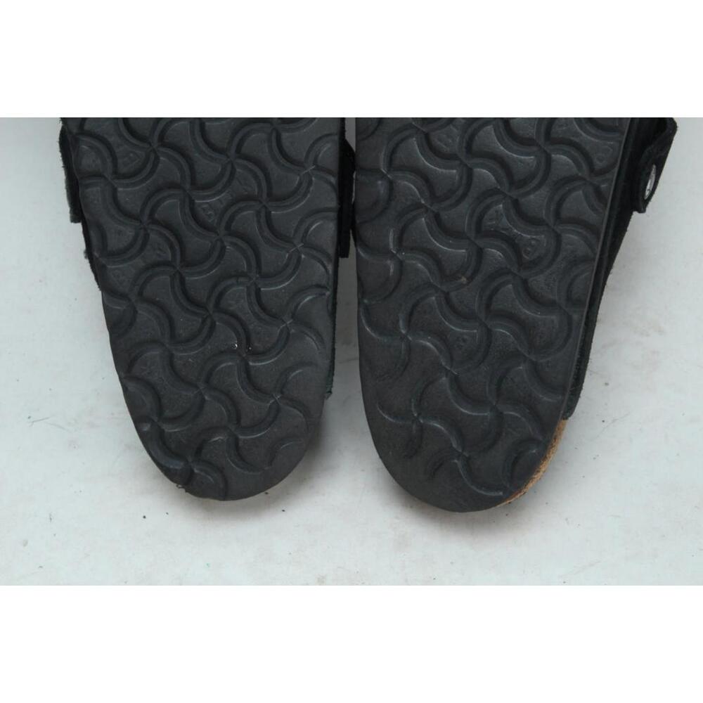 Birkenstock Boston Shearling Clogs Shoes Slip On Black Suede Women's 39 / 8 - Picture 11 of 12